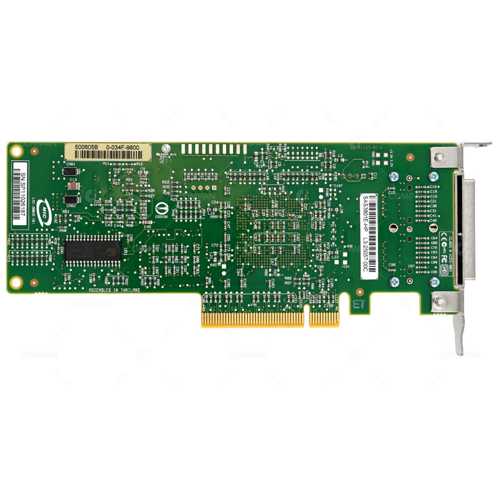 489103-001 LP HP SAS HBA CONTROLLER DUAL PORT LOW PROFILE L3-25057-00C, SAS3801E-HP, 488901-001, 488765-B21